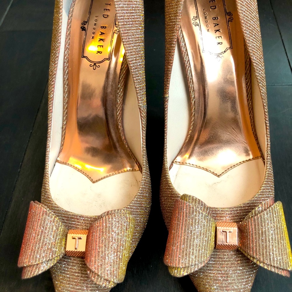 Ted Baker rose gold high heels (azeline)